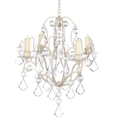 Image of Ivory Baroque Crystal Chandelier